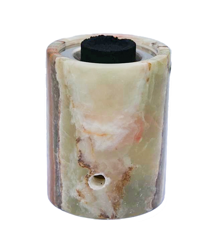 Onyx Cylinderical Carbon Holder 5 - 10x7cm